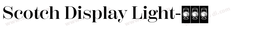 Scotch Display Light字体转换